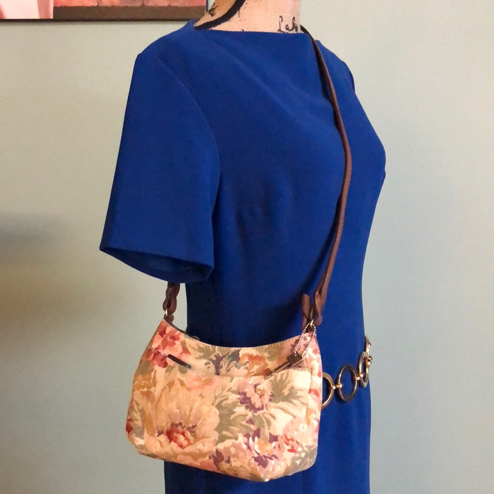 Fossil Canvas Leather Trim Crossbody Bag - Picture 9 of 9